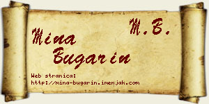 Mina Bugarin vizit kartica